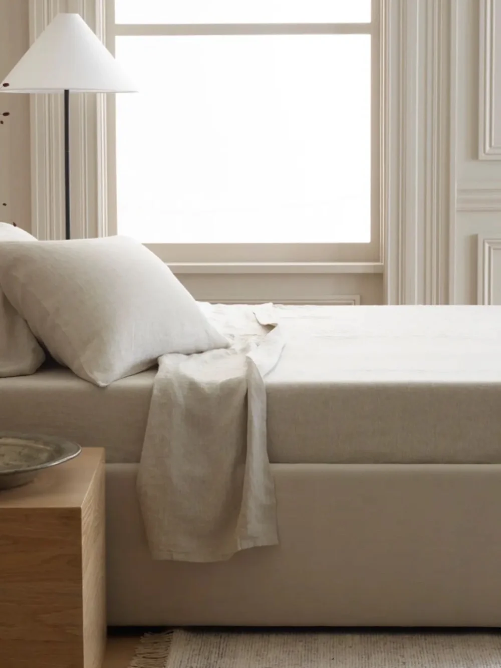 European Linen Chambray Pillowcase Set of 2 King Natural